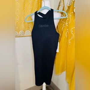 NWT Calvin Klein Black Bodycon Dress Size Large